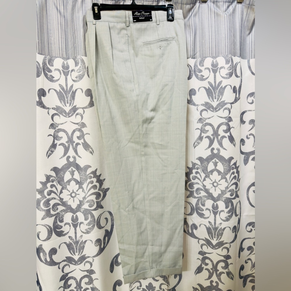 Alan Flusser Men's Gray Pleated Front Golf Pants Size 36x30 NWT‎